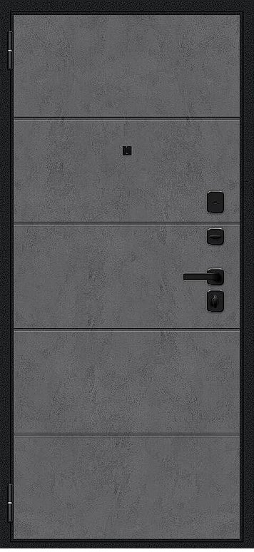 Товар Дверь Браво Граффити-1 Инсайд/SBlack Букле черное/Slate Art DIS007409