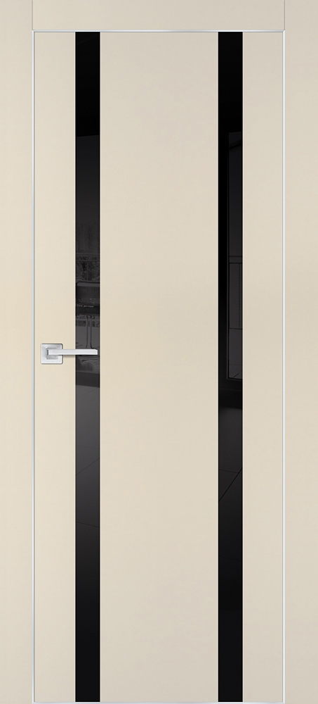 Межкомнатная дверь PX-9  AL кромка с 4-х ст. Бежевый матовый