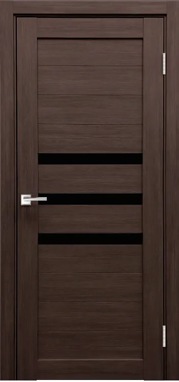 Фото Межкомнатная дверь Легенда X-6 тон Грей Остекление Лакобель черное